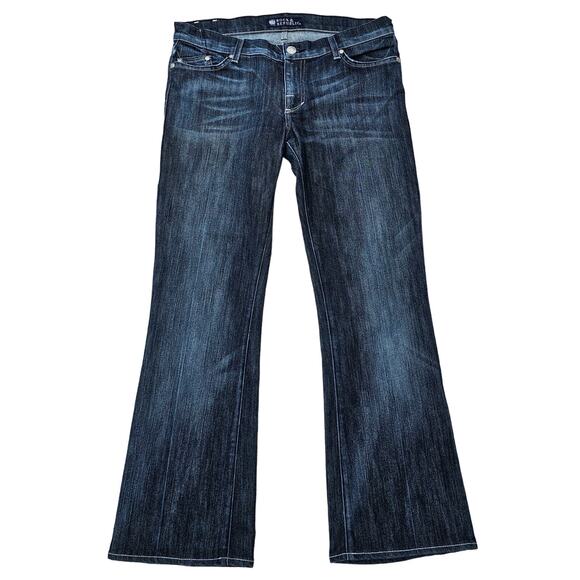 Bootcut Jeans Rock Republic Kasandra Size 30 Dark Stretch Denim Logo Embroidery - Picture 10 of 10